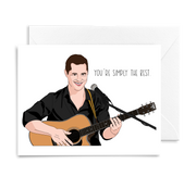 Schitt's Creek Patrick Singing You're Simply the Best Card