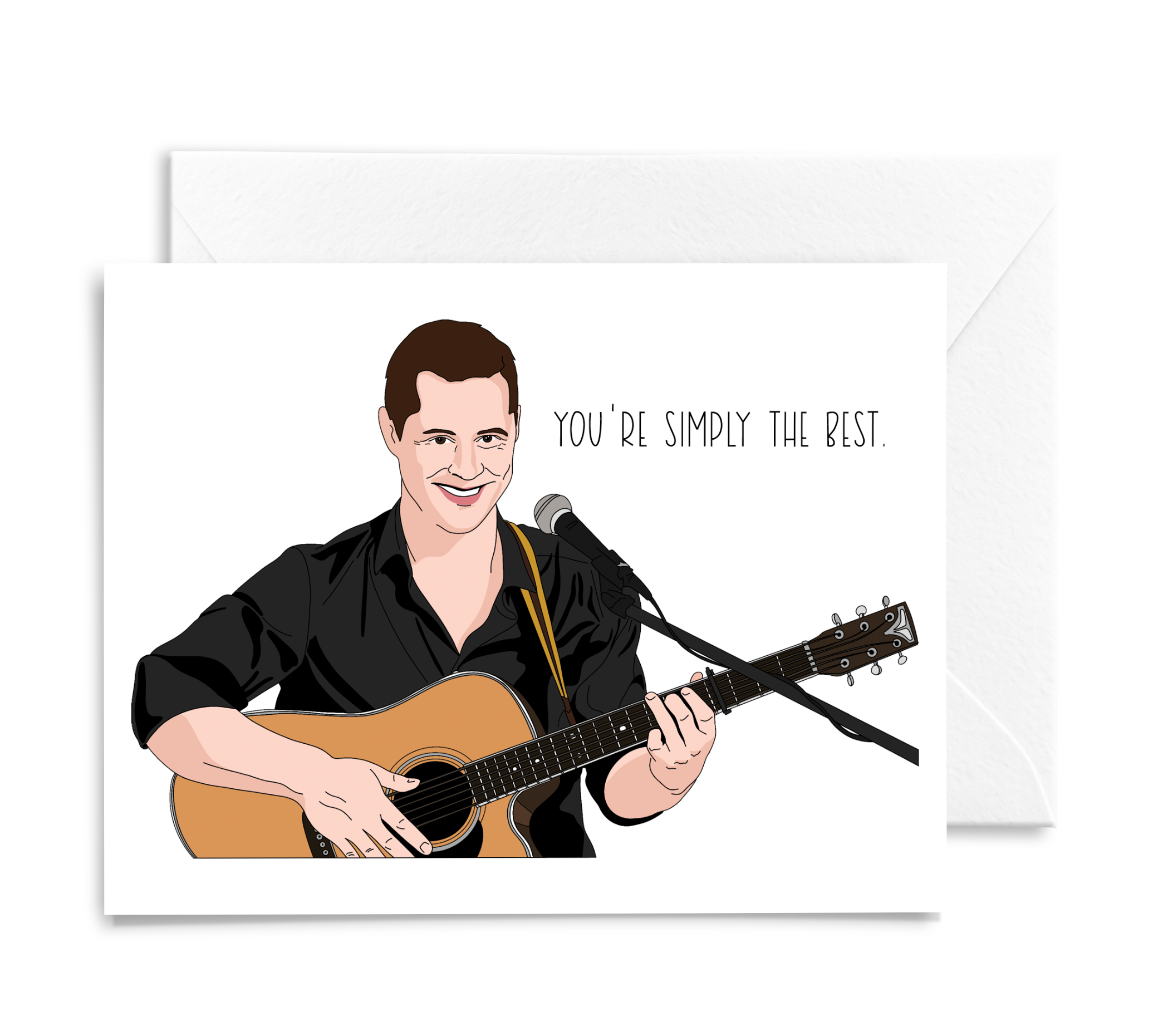Schitt's Creek Patrick Singing You're Simply the Best Card