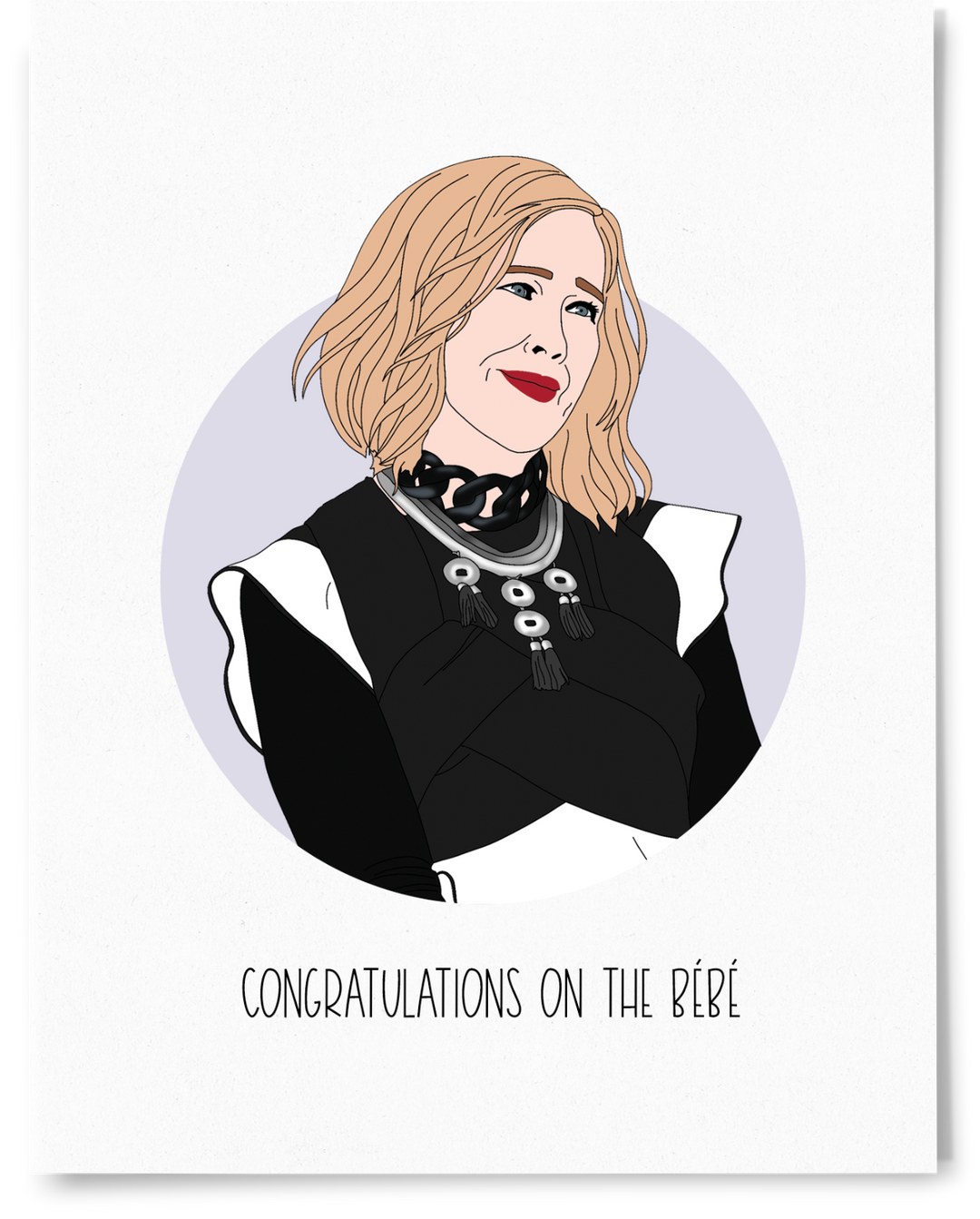 Schitt's Creek Moira Congratulations on the Bebe Card