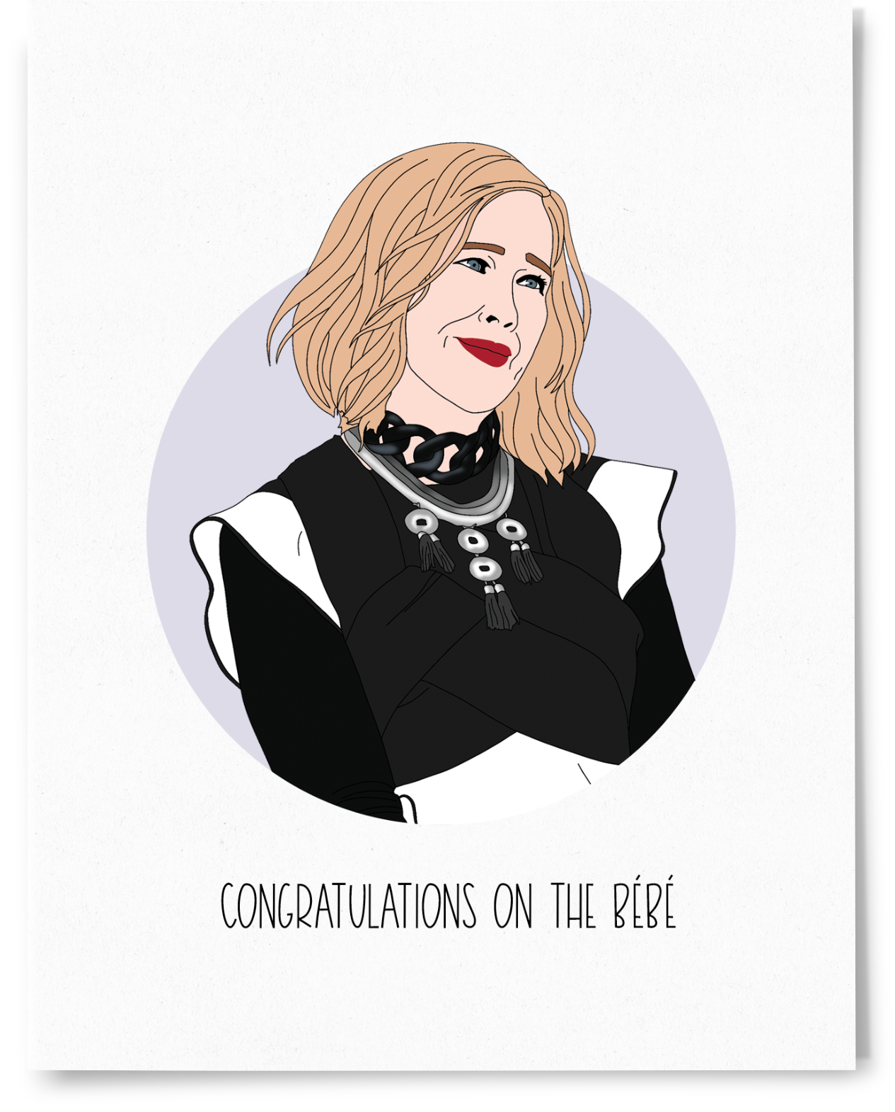 Schitt's Creek Moira Congratulations on the Bebe Card