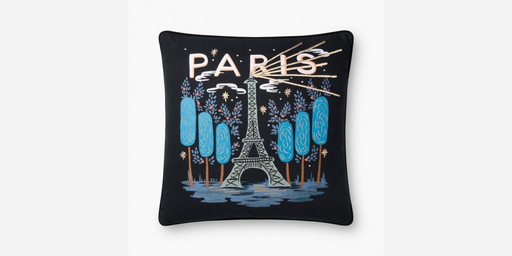 PARI -  RP-BLACK/MULTI PILLOW