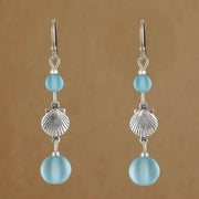 Sea Glass Shell Earring 1698-SP