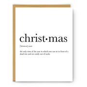 Christmas Definition Christmas Greeting Card