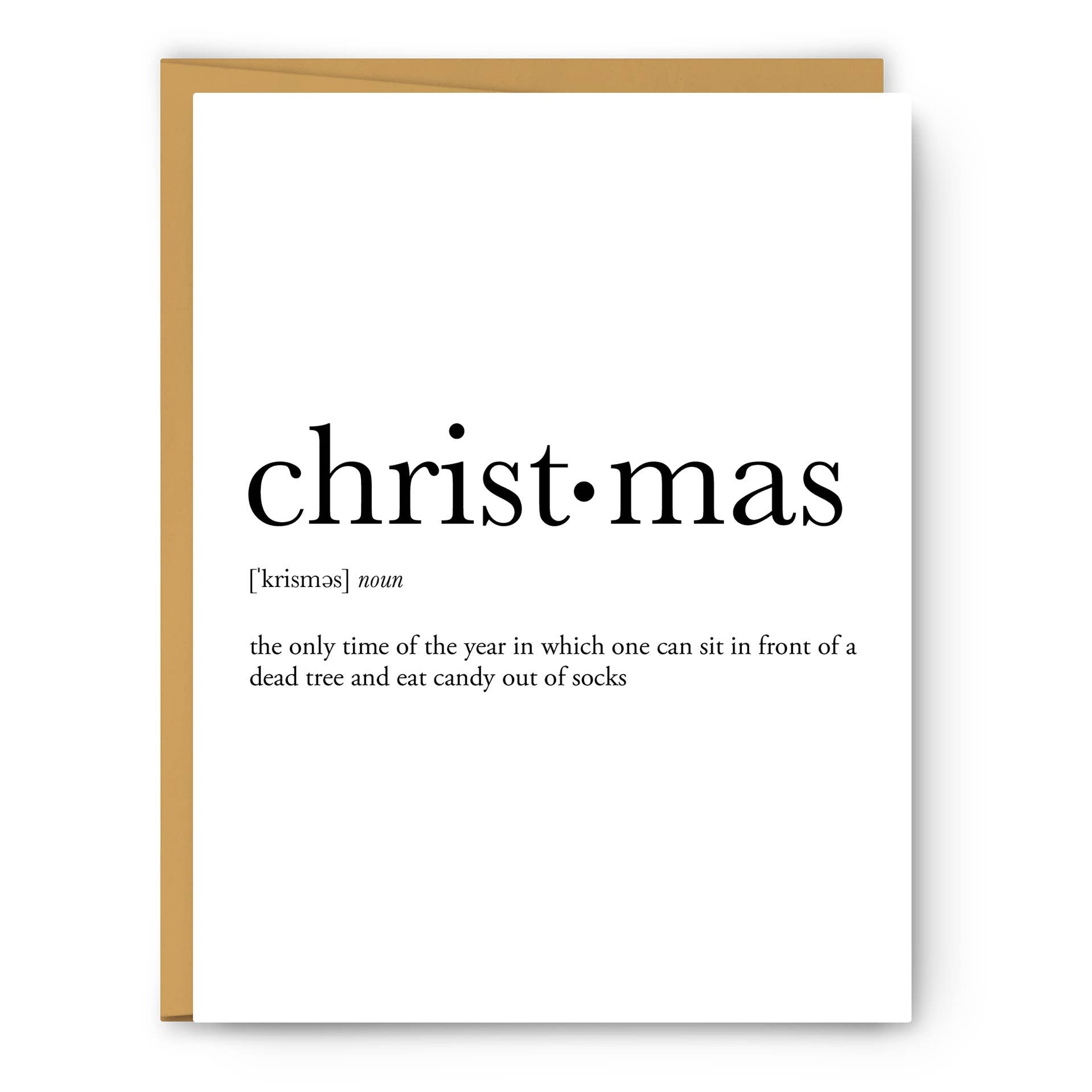 Christmas Definition Christmas Greeting Card