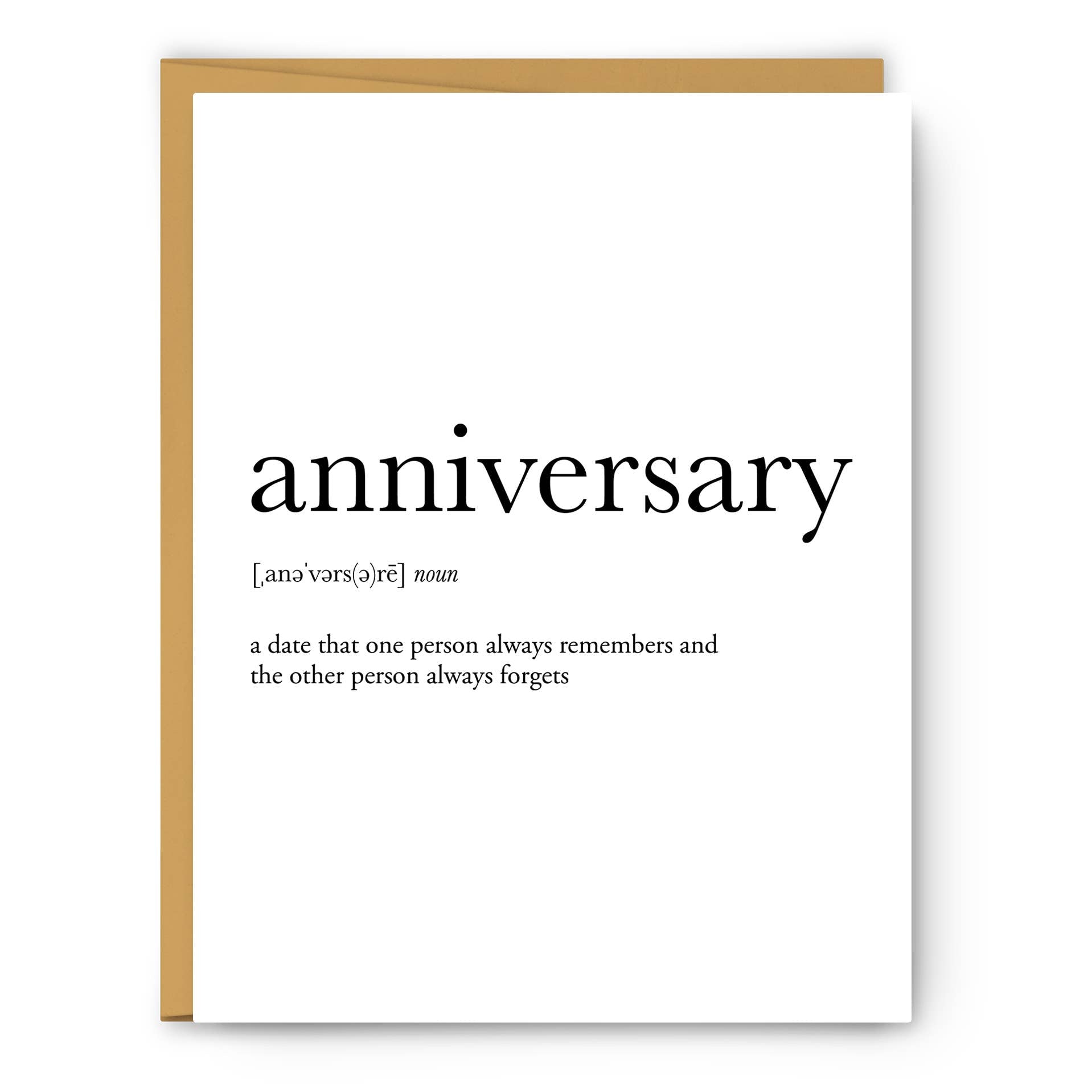 Anniversary Definition - Wedding & Anniversary Card