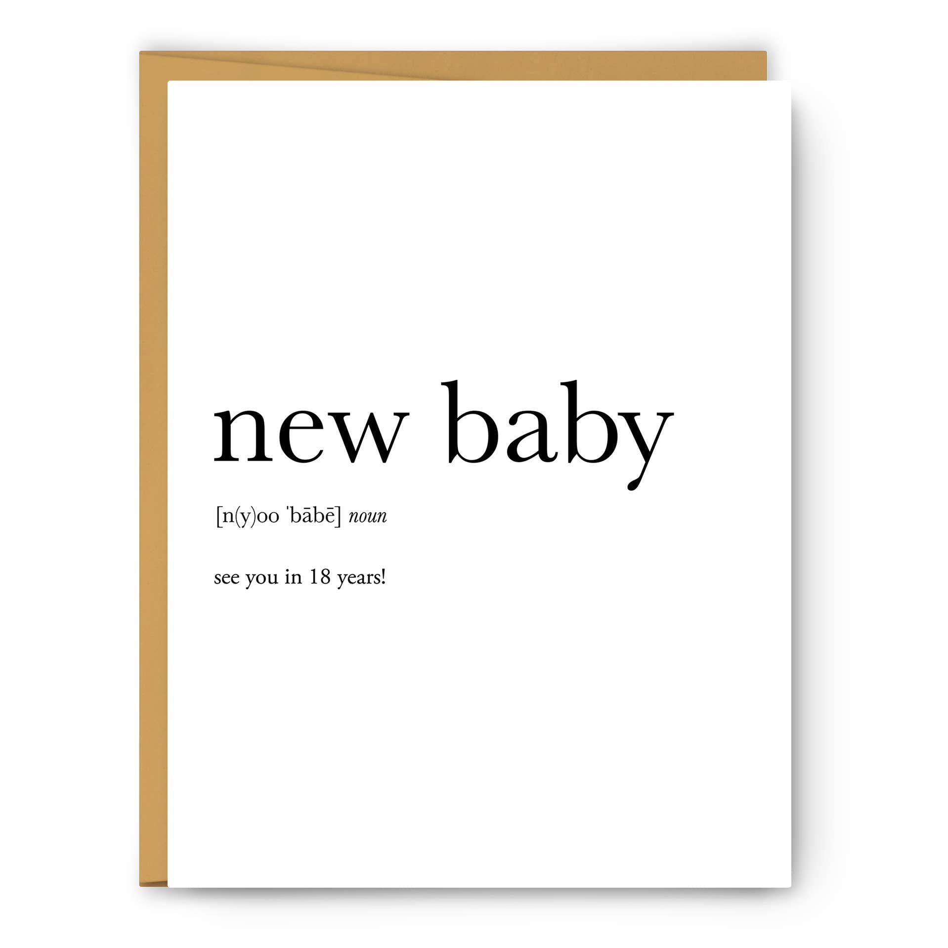 New Baby Definition - Baby Card