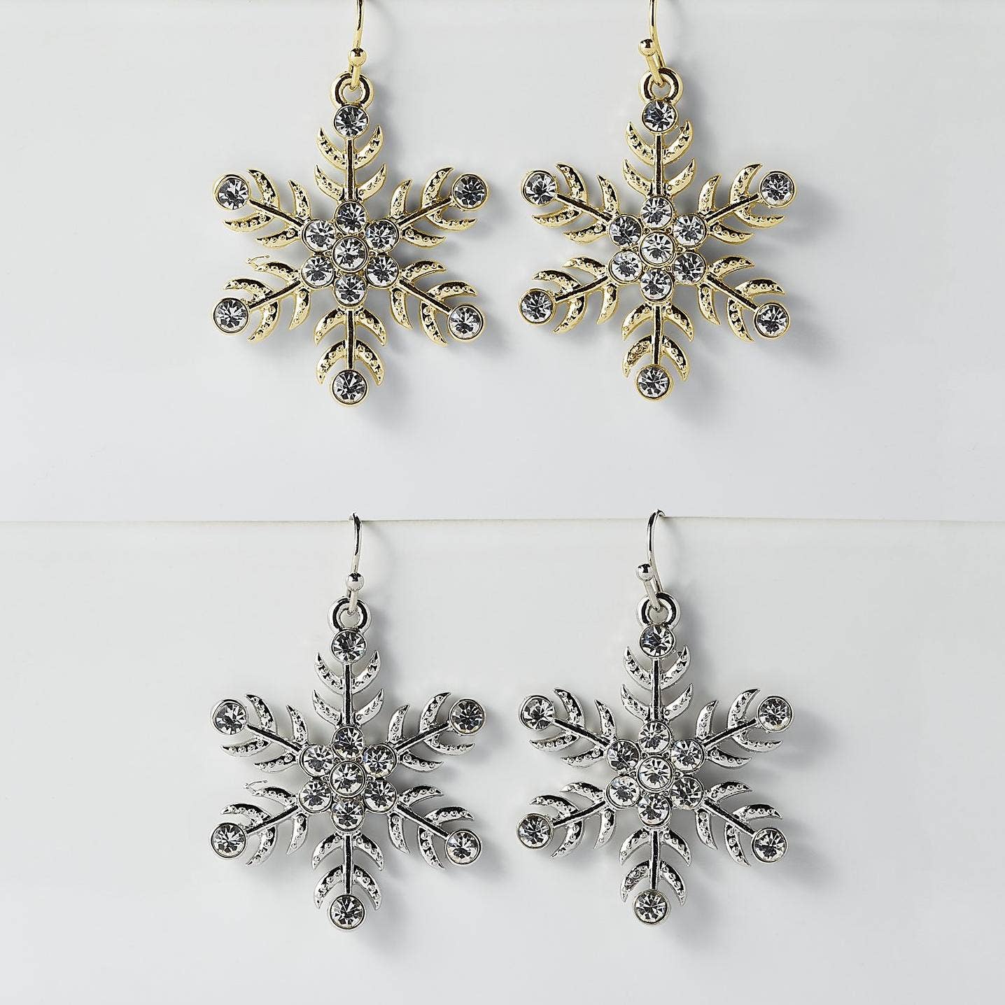 Snowflakes Earrings Mixed 6 Pack