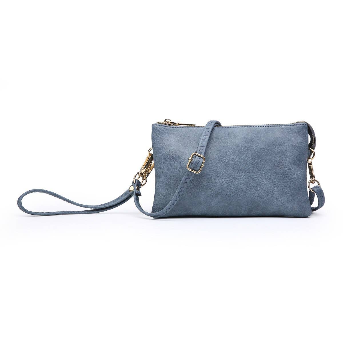 M013 Riley Monogrammable 3 Compartment Crossbody/Wristlet