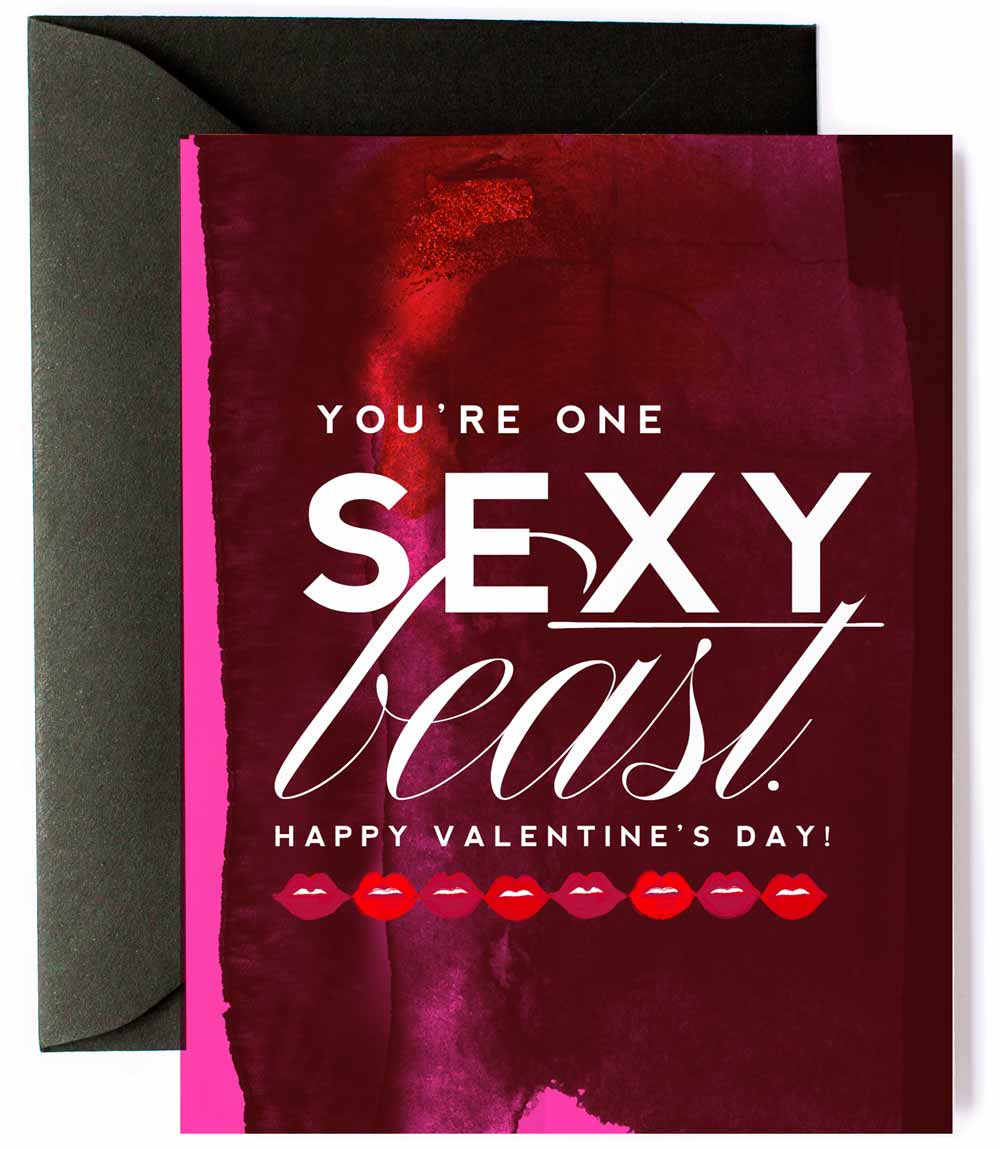 Sexy Beast - Valentine's Day - Funny Love Greeting Card