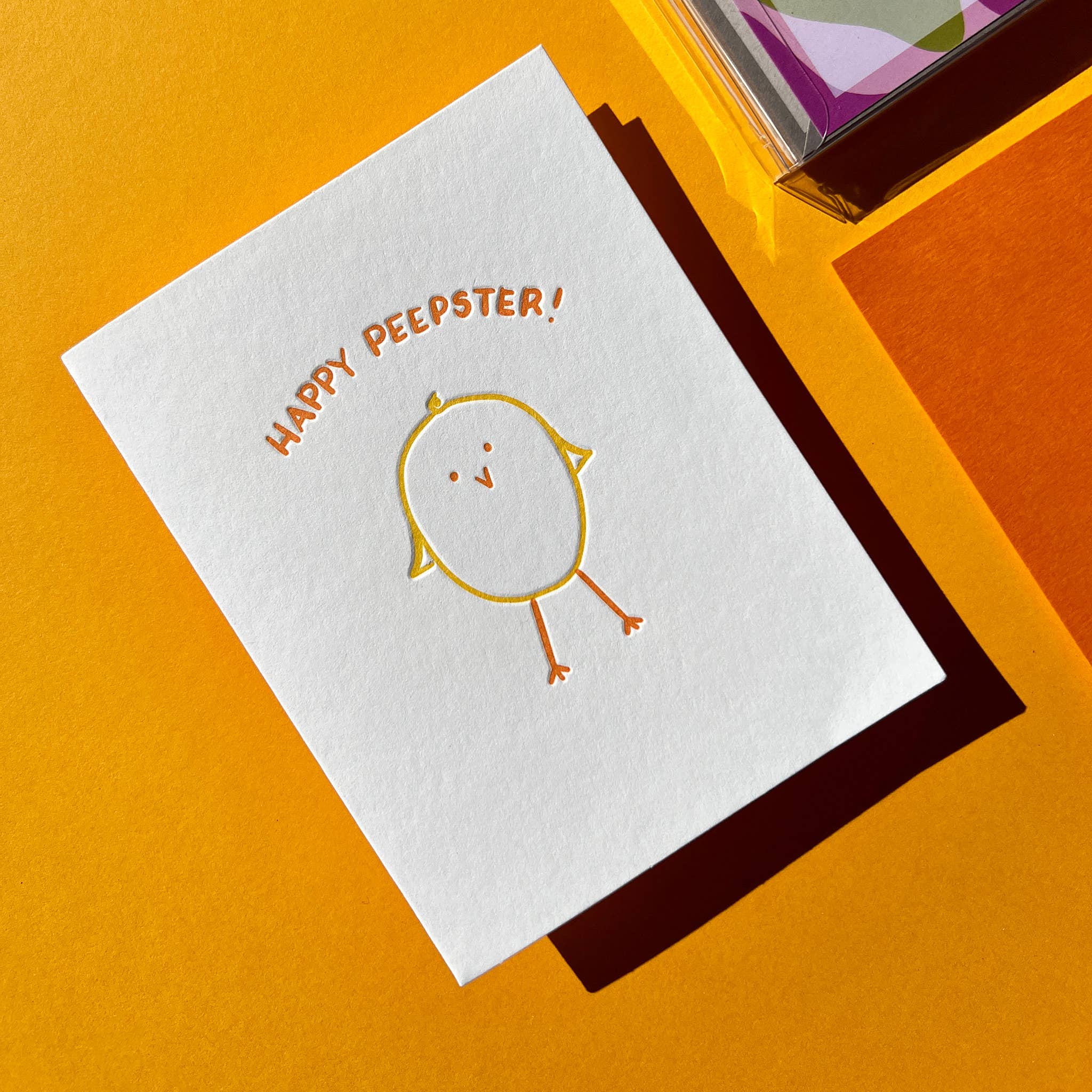 Happy Peepster - Easter card