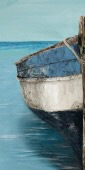 MEDITERRANEAN BOATS IV & V 24X48  2 PIECE SET W / FRAME