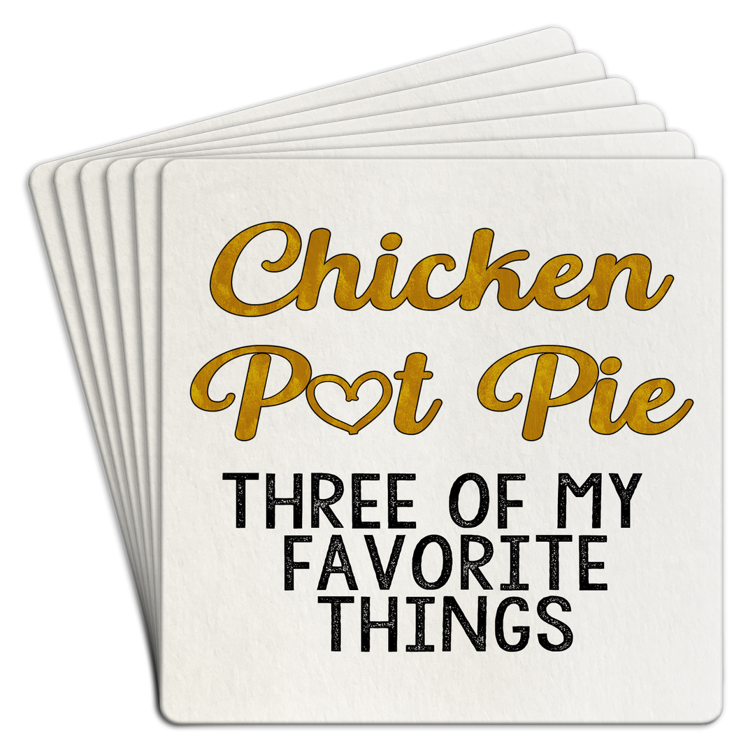 Coaster | Paper 6pk Chicken Pot Pie
