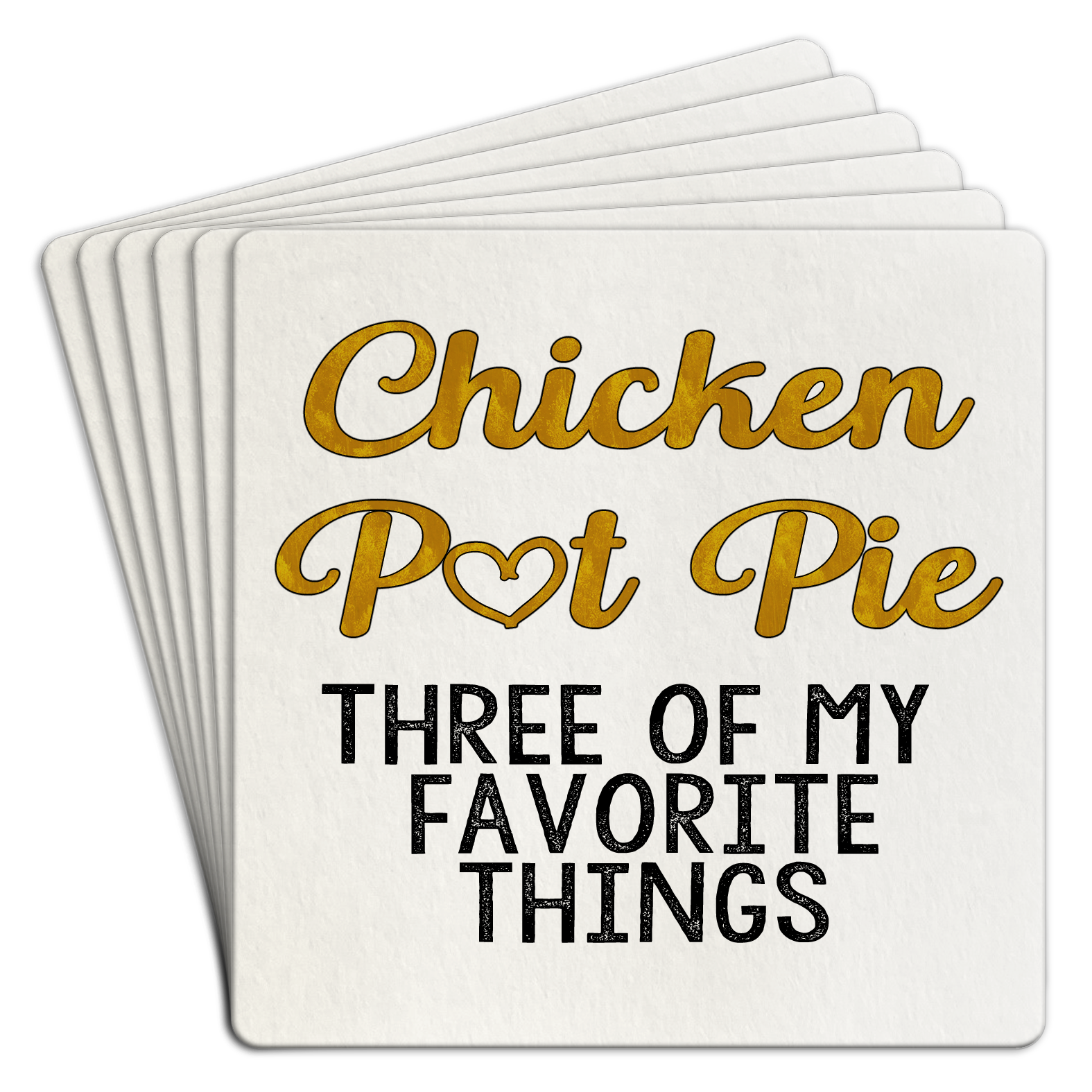Coaster | Paper 6pk Chicken Pot Pie