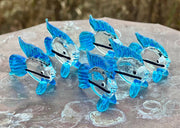 Glass Fish Sitter Miniature Sitter Collectible