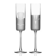 Wedding Cheers Romance Flute 5.75oz - Set of 2 (Suit/Dress)