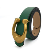 WOMEN FASHION RETRO U-BUCKLE BELT_CWABE0136: Green / (OS) 1
