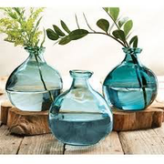 DARK BLUE SHORT VASE