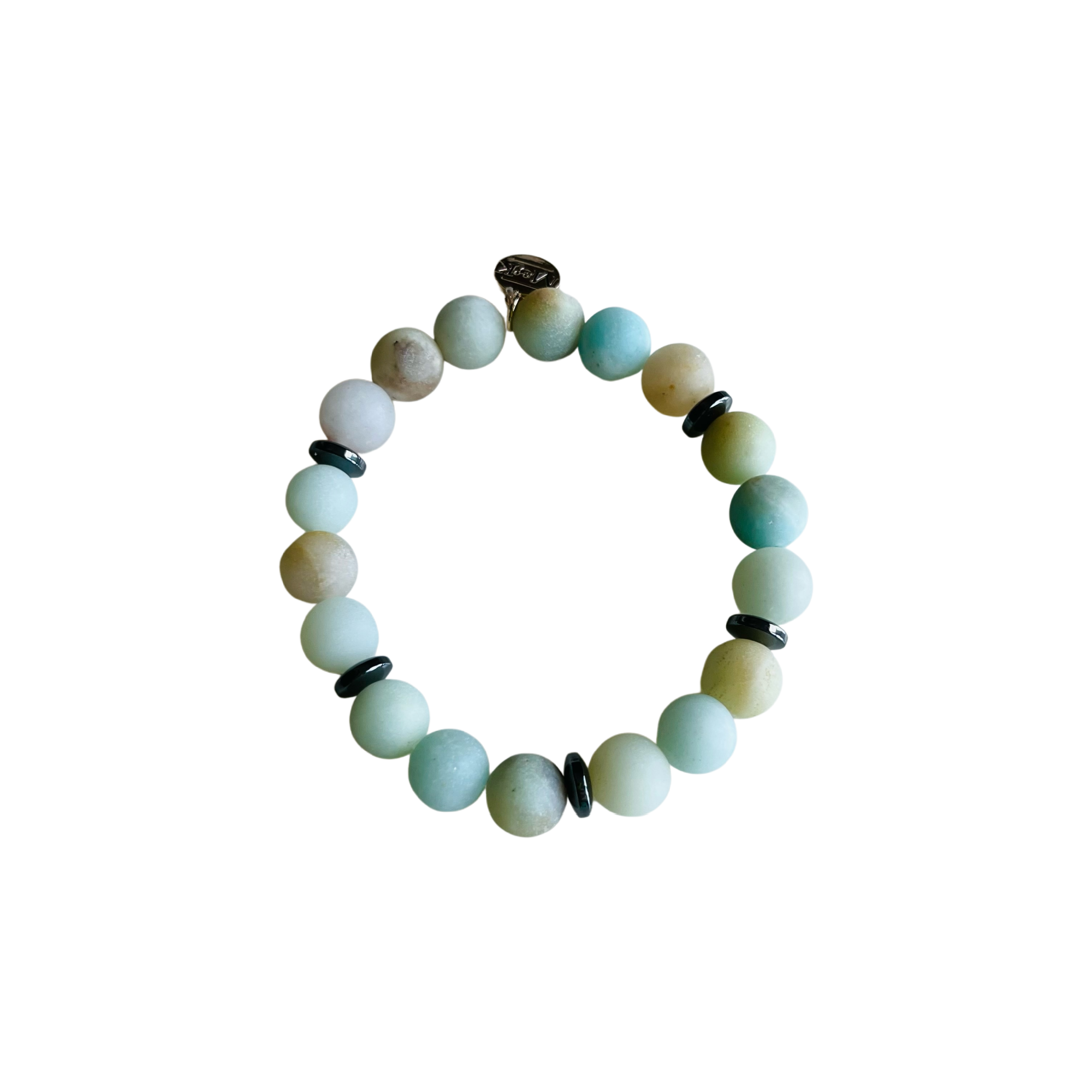 Frosted Amazonite Stretch Bracelet