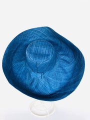 Sun Hats: Solid Color Packable 5" & 7" Brim Raffia Straw: 7"Brim / Turquoise