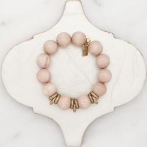 GOLDEN RINGS STRETCH BRACELET-ROSE