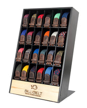 Metal belts display