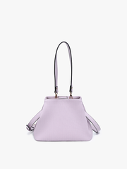 EH2460 Dove Pleated Satchel w/ Large Handle: Lilac