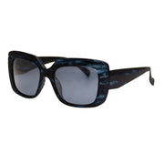 TESSA | Blue | Black Streaks | Polarized Sunglasses