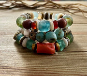 Vibe Check- summer stretch bracelet set