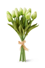 13.5" GREEN REAL TOUCH MINI TULIP BOUQUET