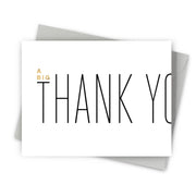 A Big Folded Thank You Card