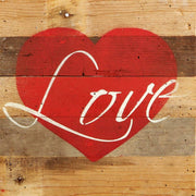 Love (with heart graphic)... 10x10 Wall Sign