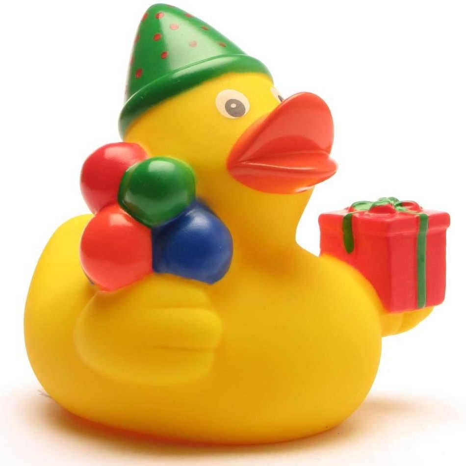 Badeente Happy Birthday - Gummiente