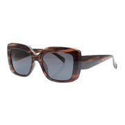 TESSA | Black | Brown Streaks | Polarized Sunglasses