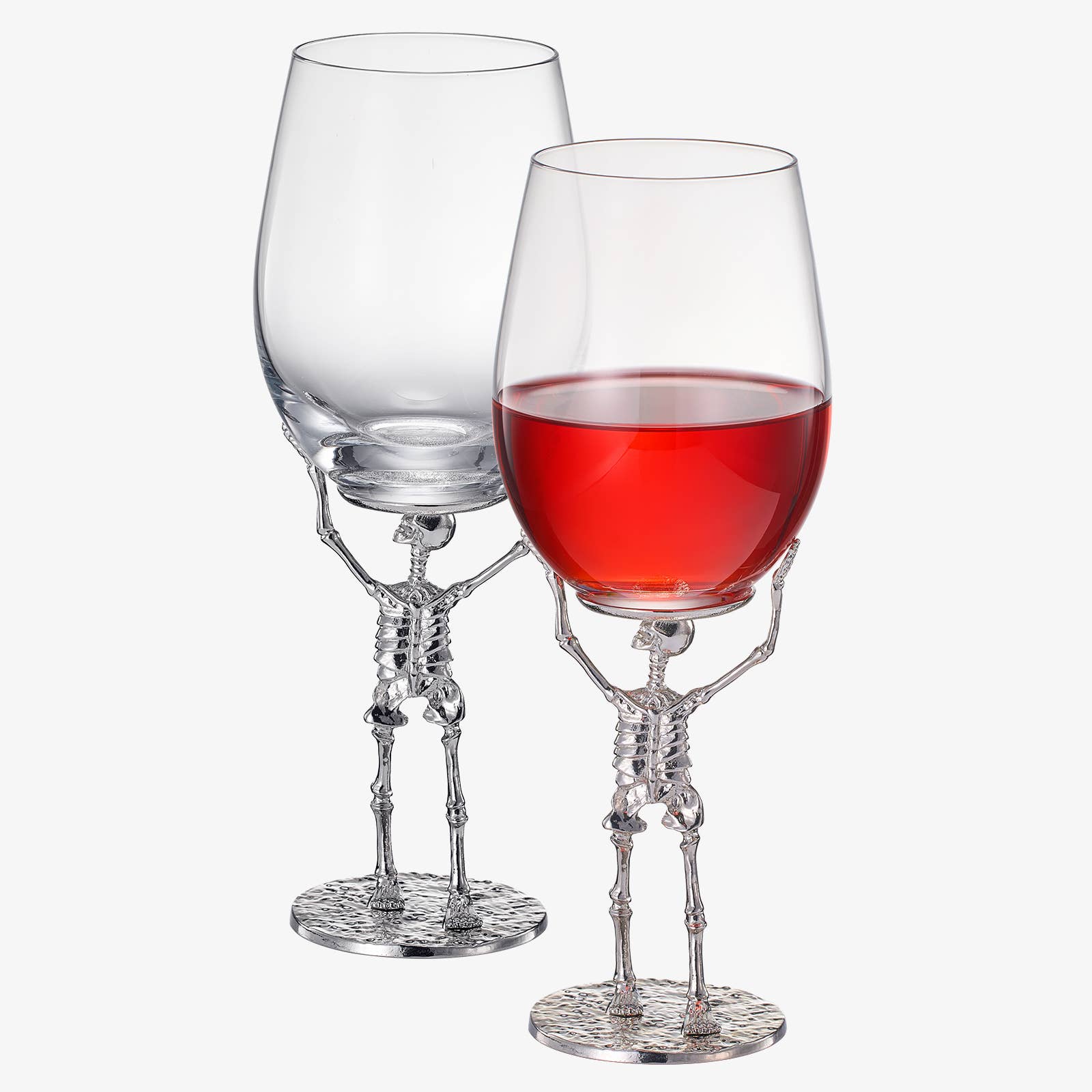 Stemmed Skeleton Wine Glass | Set of 2 | 19oz