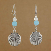 Sea Glass Shell Earring 1704-SP