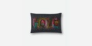 HOME  - BLACK / MULTI  PILLOW