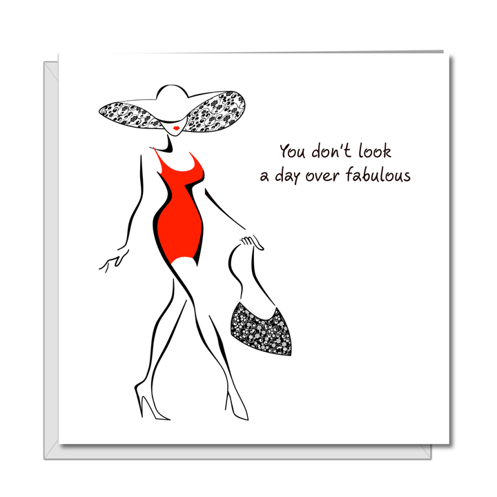 Birthday Card for girl friend female bestie Mum Aunty Grandma 30th 40th 50th 60th funny humorous amusing glamorous special