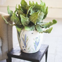 HAND PAINTED CERAMIC VASE