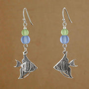 Sea Glass Fish Earring 1705-SP