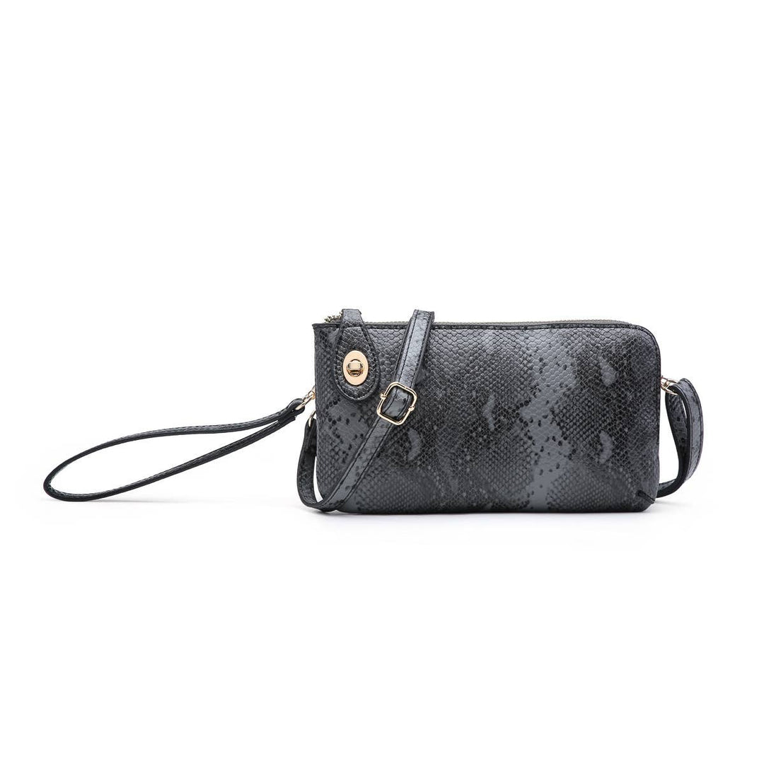 M1818PY Kendall Python Twist Lock Crossbody/Wristlet