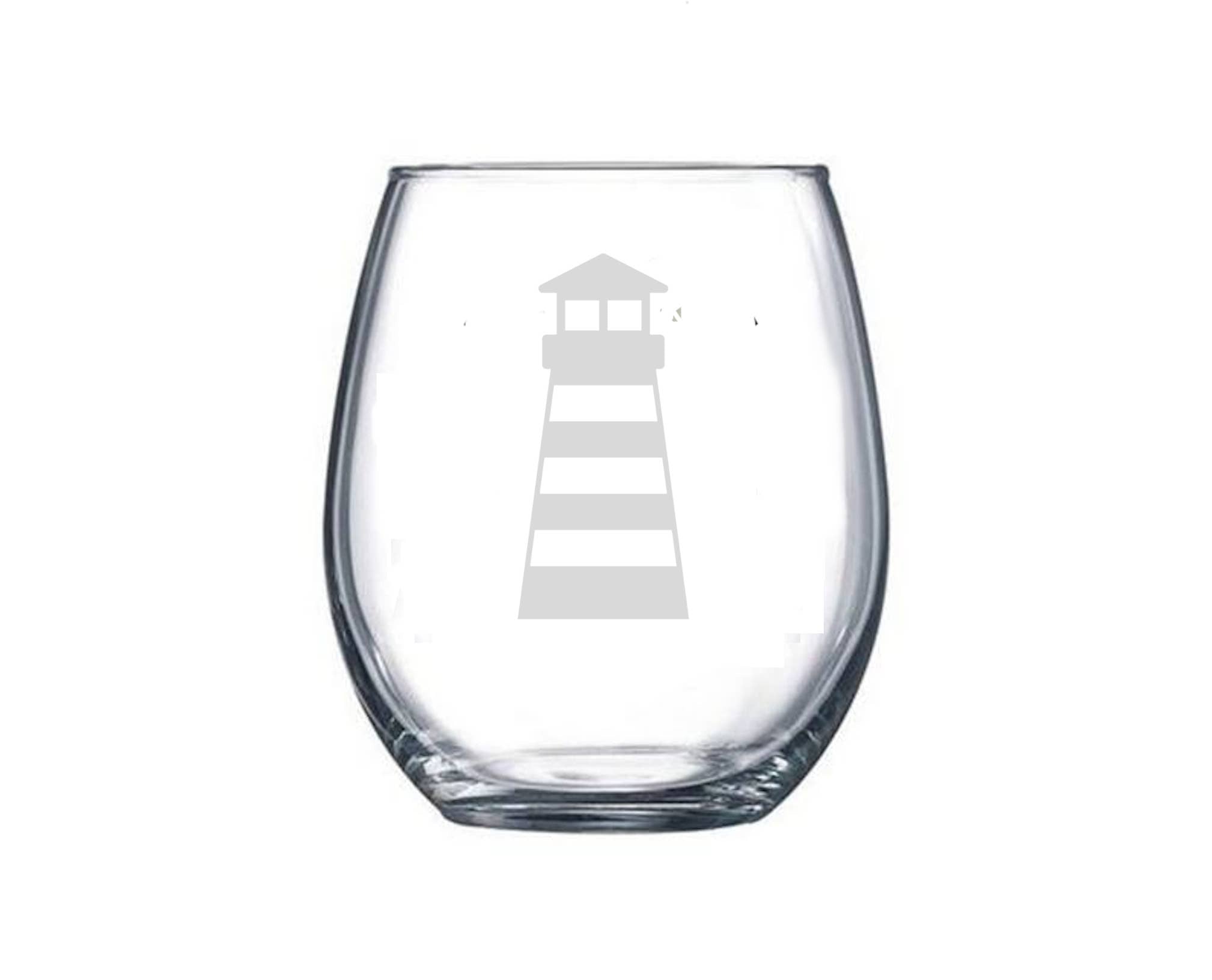 Wine Glass - Lighthouse