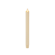 LUMINARA FLAMELESS CANDLE WAX DIPPED CLASSIC TAPER -IVORY -12”