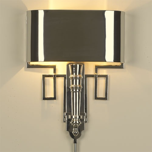 TORCH SCONCE SILVER