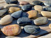 Inspirational River Rock Word Stones - MIX