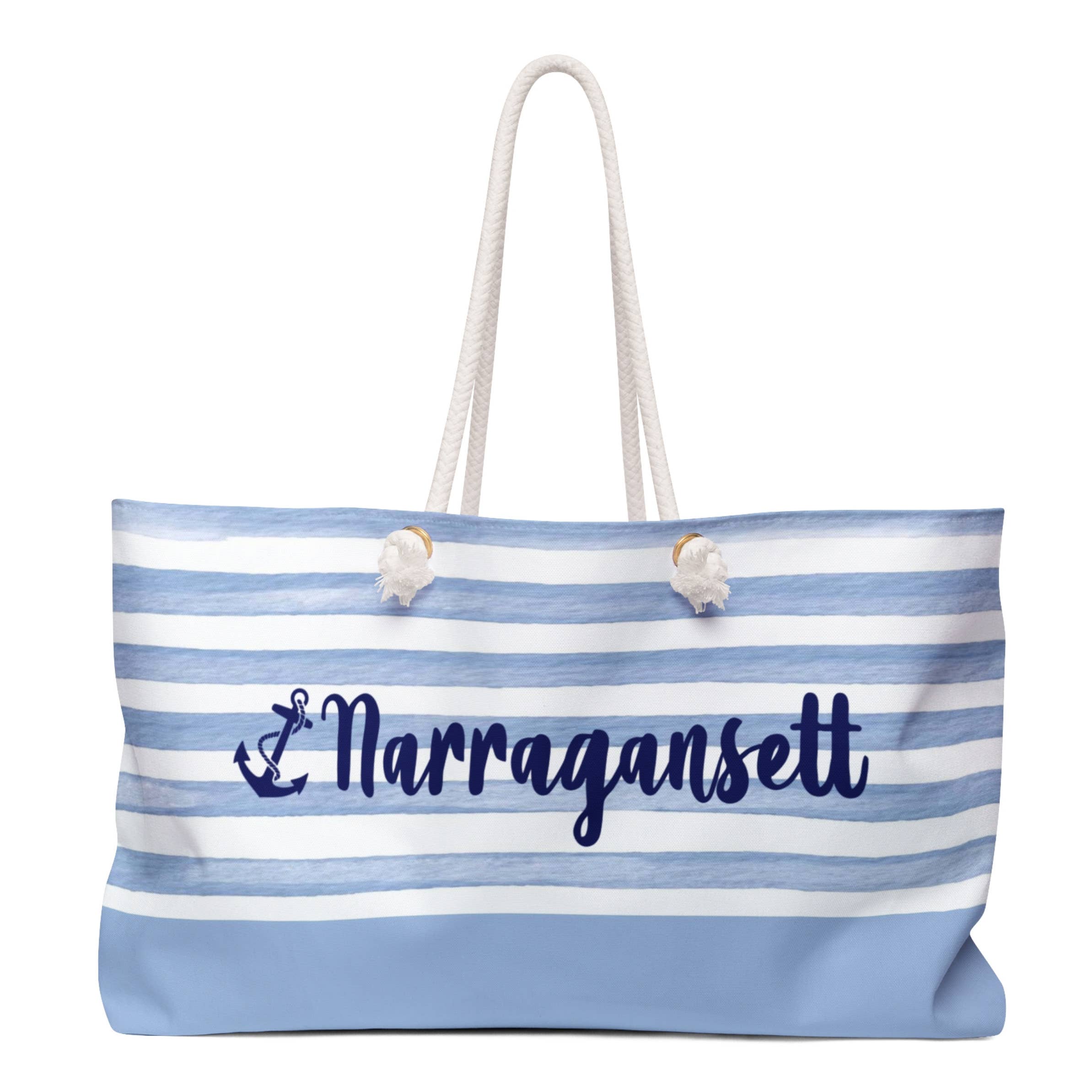 Weekender Tote Bag - Tipsy Anchor w Custom Town