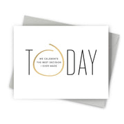 Best Decision Modern Anniversary Card