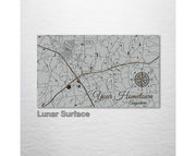 Custom: Existing Map: Schmedium (15" x 25.25") / Lunar Surface