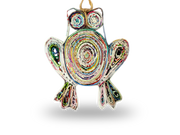 Recycled Paper Frog Ornament