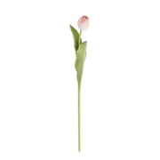 26.75” PINK SILK WITH REAL TOUCH SINGLE TULIP STEM