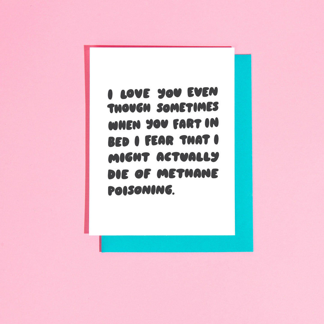 Methane Poisoning... A2 Greeting Card